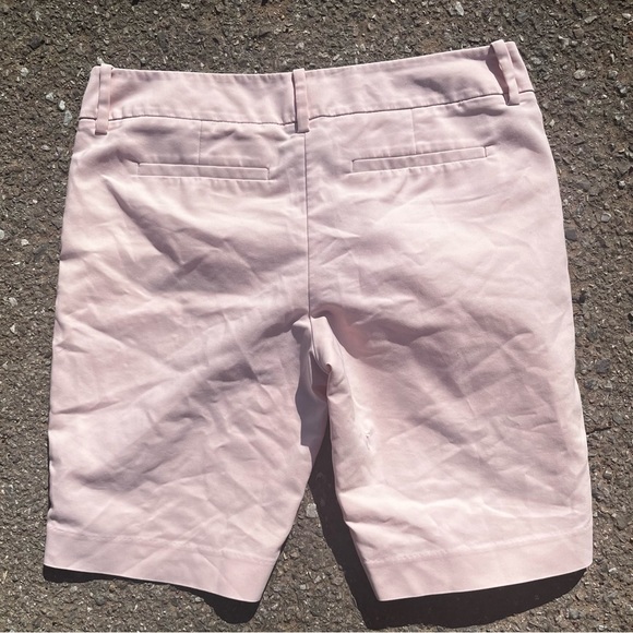 MOSSIMO SUPPLY CO LIGHT PINK BERMUDA CHINO SHORTS 8 WOMENS - Picture 2 of 4